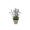 Silk Lavender Purple Pot Terra M 21x21x32cm