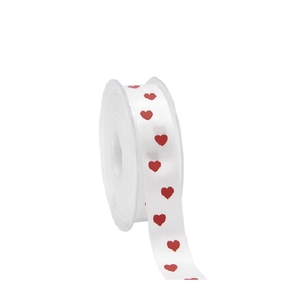 Valentine Lint satin heart 23mm 25m