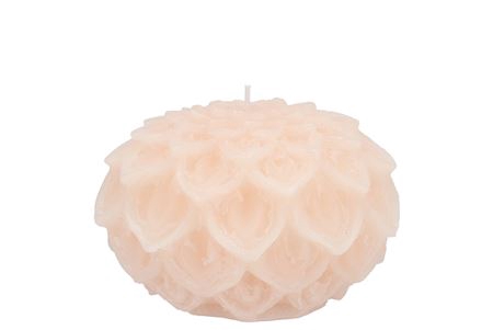 <h4>Candle Dahlia Ivory 9x7cm</h4>