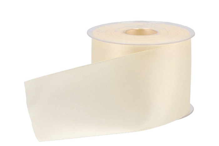 <h4>Ribbon Grave Double Satin 61 Ivory 70mmx25m P/1</h4>