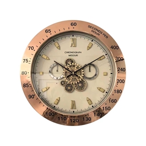 Clock gear chique Ø59cm copper