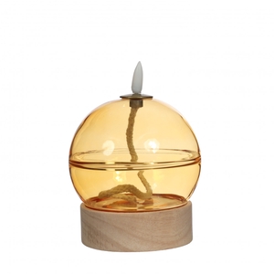 Candle LED oil lamp d10*13.5cm