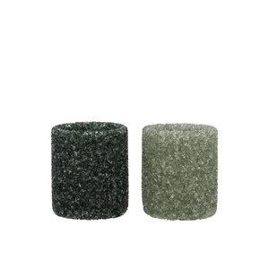 Lexie Majestic Green Candle Holder Straight Ass 8x8x10cm