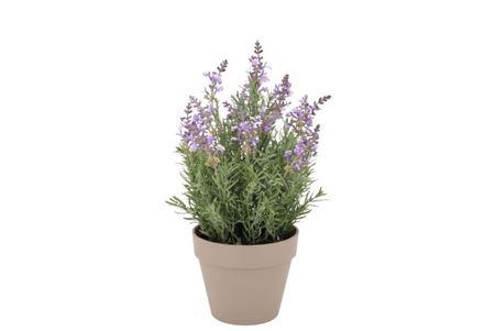 Silk Lavender Purple Pot Terra L 33x33x49cm