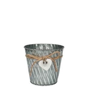 Love Zinc Raf pot d13*12cm