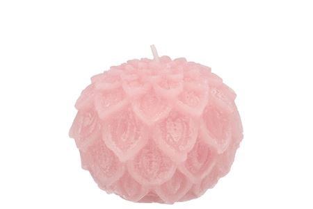 <h4>Candle Dahlia Light Pink 9x7cm</h4>