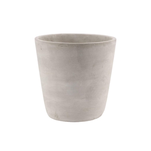 Concrete Pot Round Grey 21x21cm Nm