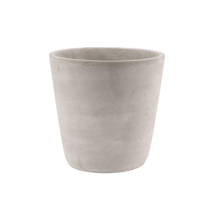 <h4>Concrete Pot Round Grey 21x21cm Nm</h4>