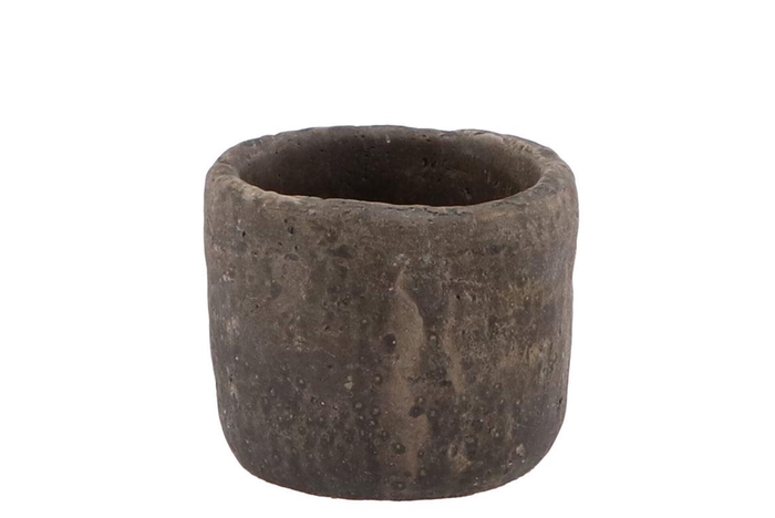 Iron Stone Grey Pot 9x8cm