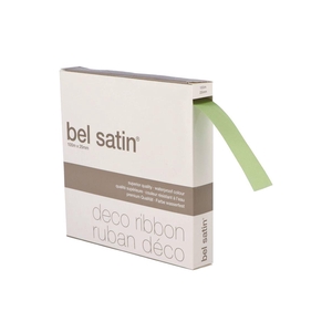 Ribbon Satin 60 Lichtgroen 100m X 25mm P/1
