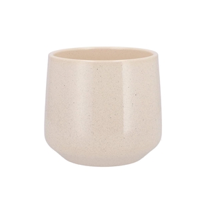 Ceramic Beige Stone Pot Berlin 18cm