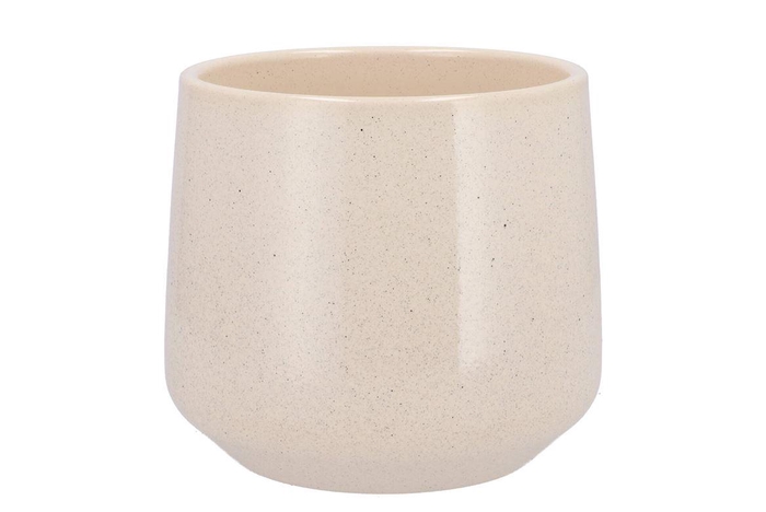 Ceramic Beige Stone Pot Berlin 18cm