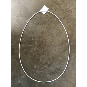 METAL EGG RING 32X47CM WHITE