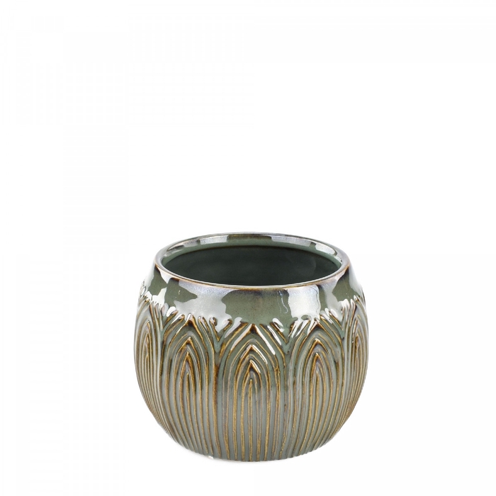 <h4>Keramiek Lotus pot d14.5*10.5cm</h4>