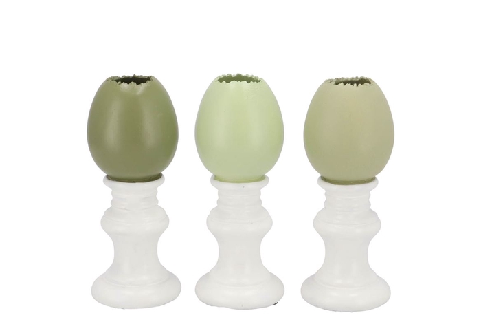 <h4>Easter Egg Trophy Summer Green Mix Vase Ass 6x6x13cm</h4>