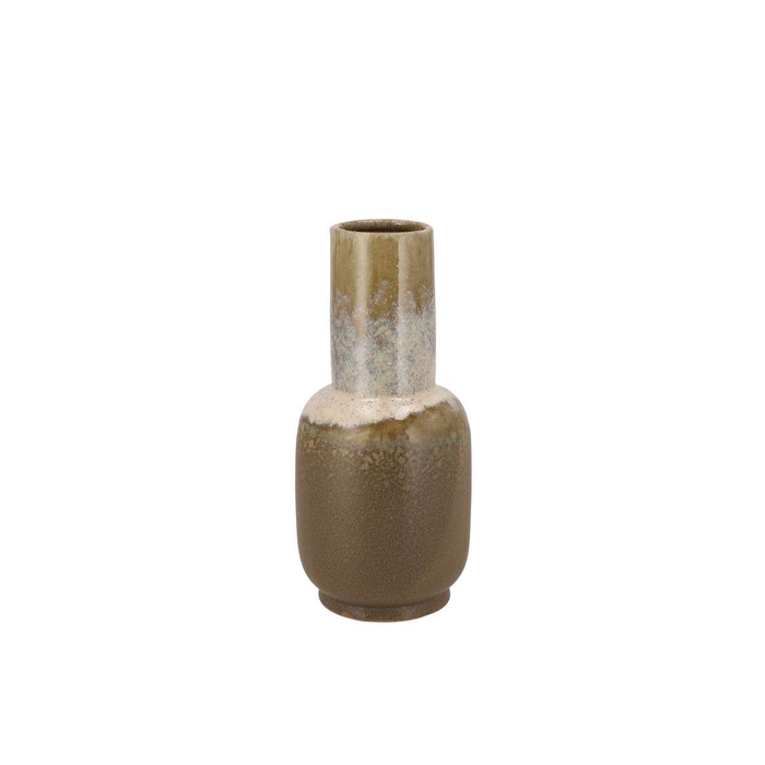 <h4>Dion Brown Vase Long Neck 13x12x25cm</h4>