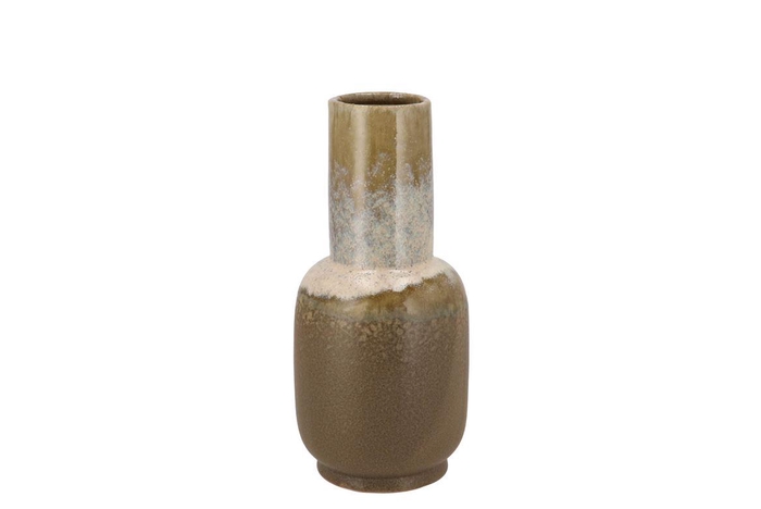 <h4>Dion Brown Vase Long Neck 13x12x25cm</h4>