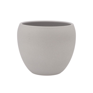 Vinci Matt Grey Flower Pot 22x19cm