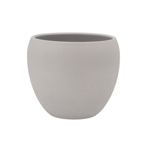 Vinci Matt Grey Flower Pot 22x19cm