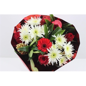 Boeket Splash Kerst Rood