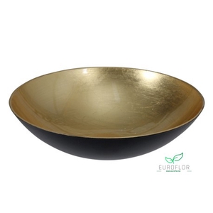 MELAMINE BOWL GOLD D28CM