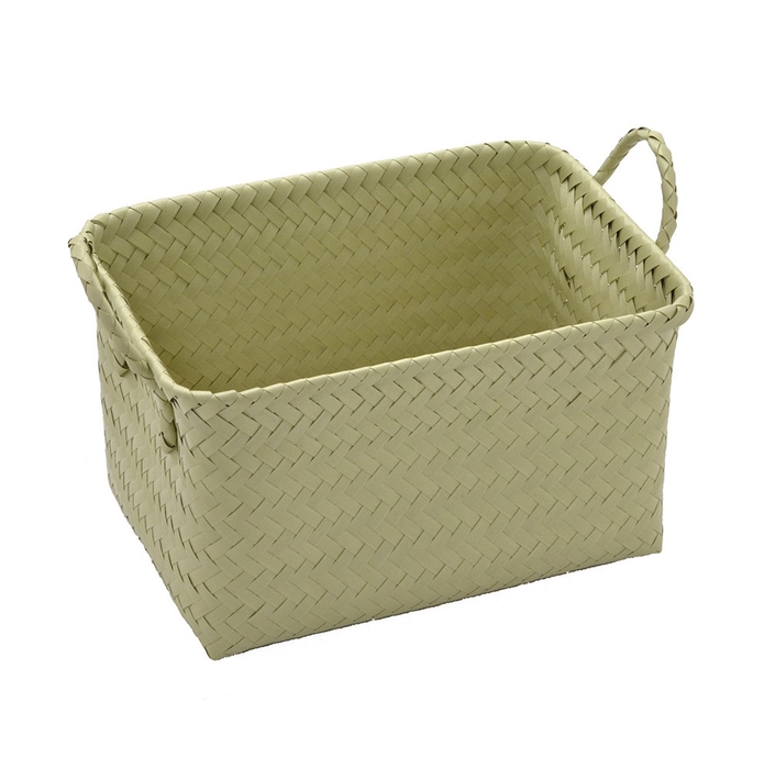 <h4>CESTA DECORATIVA RETANGULAR G VERDE CLARO 636-044</h4>