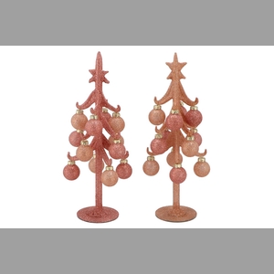 Sparkly Nude/pink X-mas Tree Ass 8x25cm