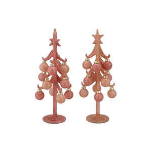 Sparkly Nude/pink X-mas Tree Ass 8x25cm