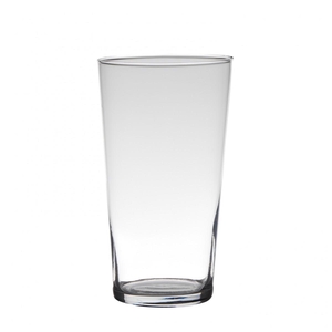 Glas Vaas Konisch d14*25cm