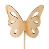 Pick Butterfly nature wood 6,5x7cm+50cm stick