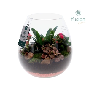 Green Bottle Abby Large Love met arrangement