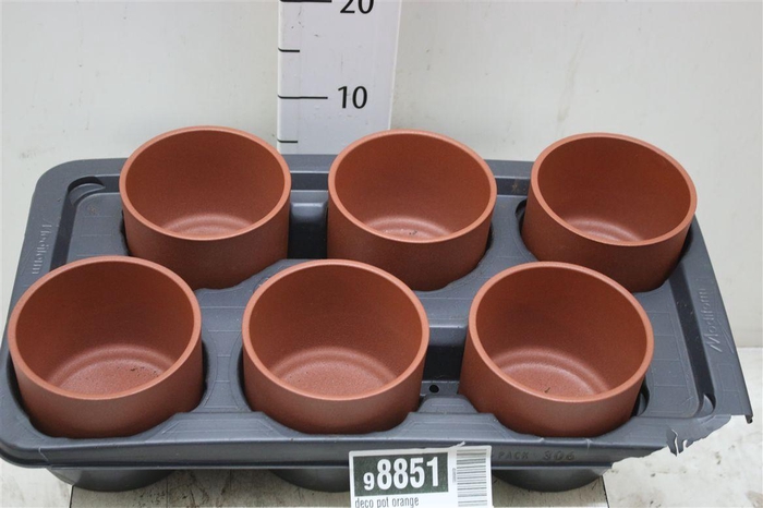 <h4>Deco Pot Stone Orange</h4>