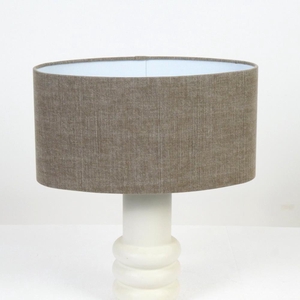 Lampshade Oval 40x20x20cm Taup
