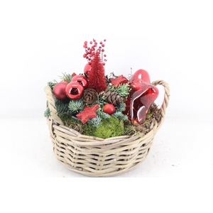 arr5 Kerst MB - Kubu mandje RED led ster