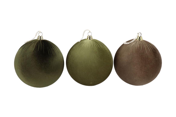 Joyful Green X-mas Ball Velvet Ass 25cm P/3