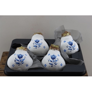 Wax Hipp Delfts Blauw Tulip Hand Painted