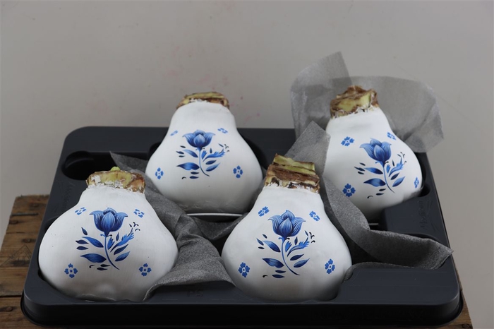 <h4>Wax Hipp Delfts Blauw Tulip Hand Paint</h4>