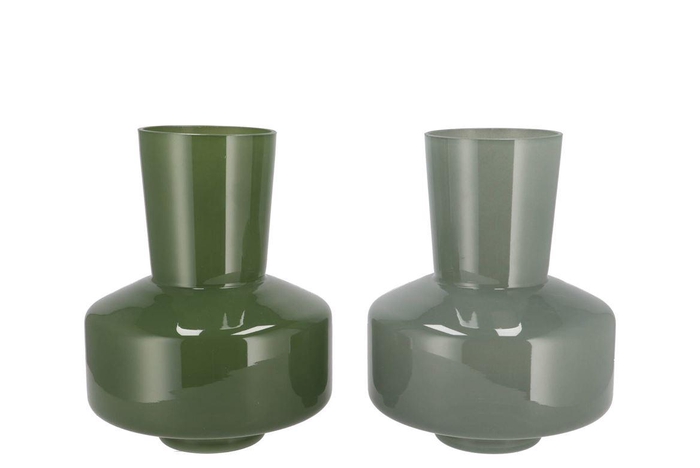 <h4>Beau Summer Green Vase Ass 20x20x26cm</h4>