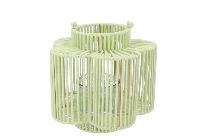 Cruz Pistache Lantern Flower Long 12x23x24cm