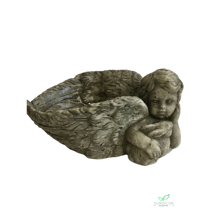 <h4>CEMENT PLANTER ANGEL GREY 24X16,5XH11,5</h4>