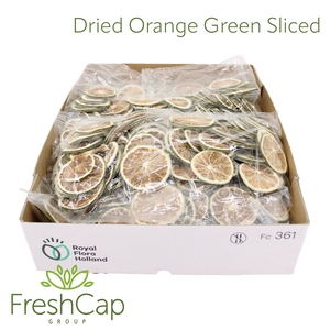 Dried Orange Green Sliced
