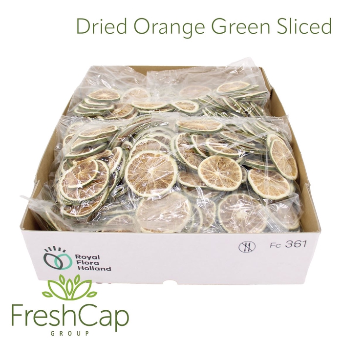 Dried Orange Green Sliced