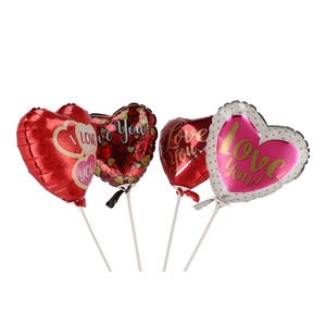 Pick Balloon 18cm Love Assorti 'd' P/1