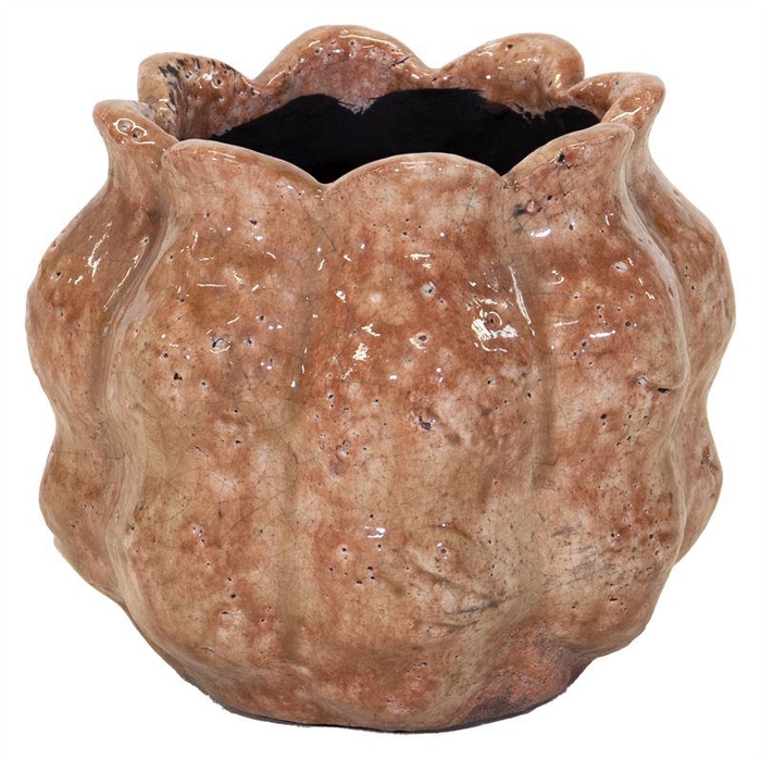 <h4>Julliet Bulb Pot Orange D20H16</h4>