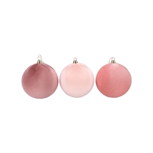 Joyful Pink X-mas Ball Velvet Ass 20cm P/3