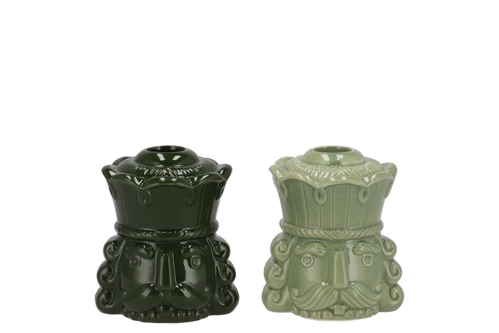 Jolie Majestic Green King Candle H Ass 9x8x11cm