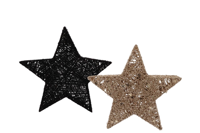 <h4>Sparkle Black/gold "you're A Star" 20led Ass 30x8x30cm</h4>