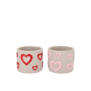 Juul Pink Red Pot Heart Ass 11x11x9cm