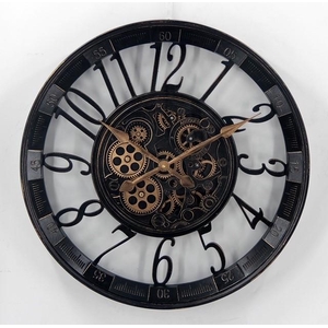 Clock Gear Ø55cm Vintage Black