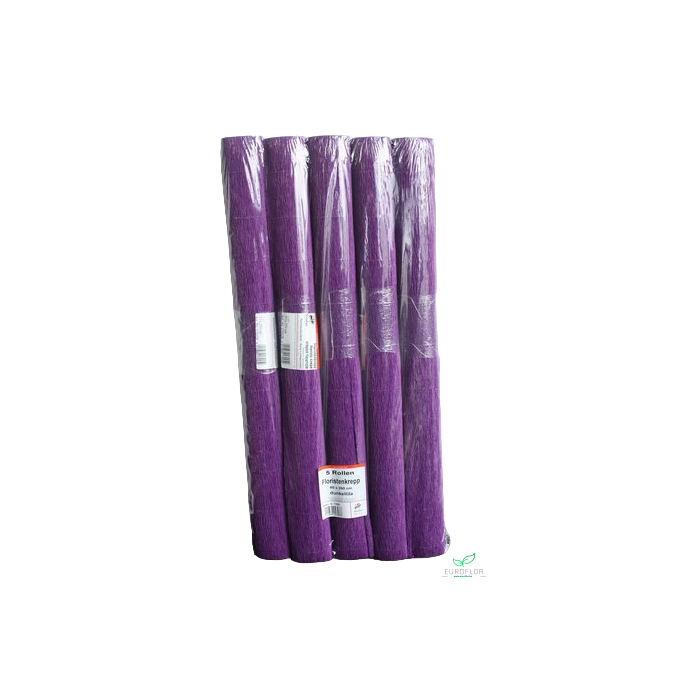 <h4>FLORISTENCREPE 50CM*2,5M DARK VIOLET 5 ROLLEN</h4>